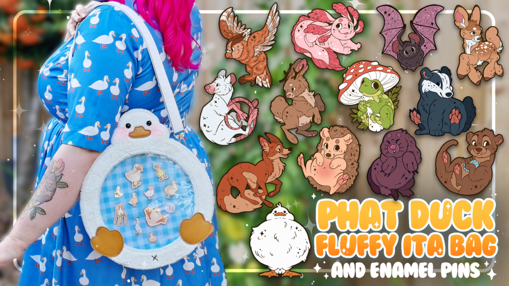 Phat Duck Ita Bag & Hard Enamel Pin Collection