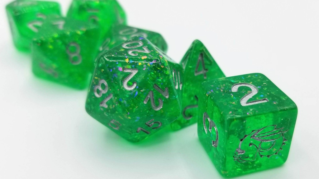 Vitreous Bright Green Dice Sets