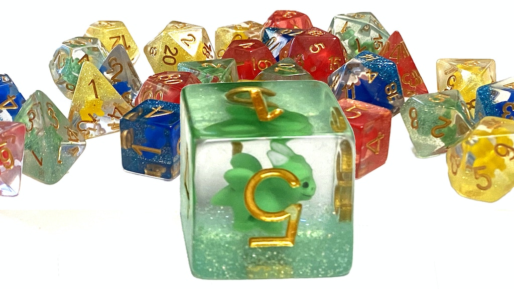 Elemental Dragon Glitter Dice & Zodiac Dragon Tapestries!