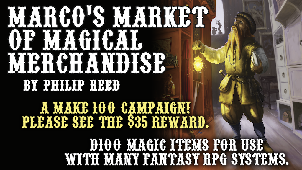 Marco's Market of Magical Merchandise - Make 100