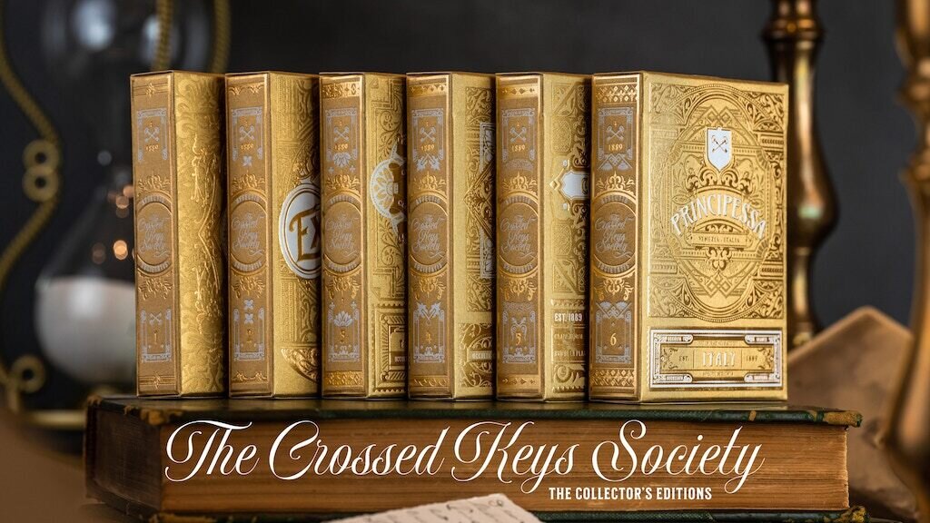 THE CROSSED KEYS SOCIETY playing cards COLLECTOR'S EDITIONS