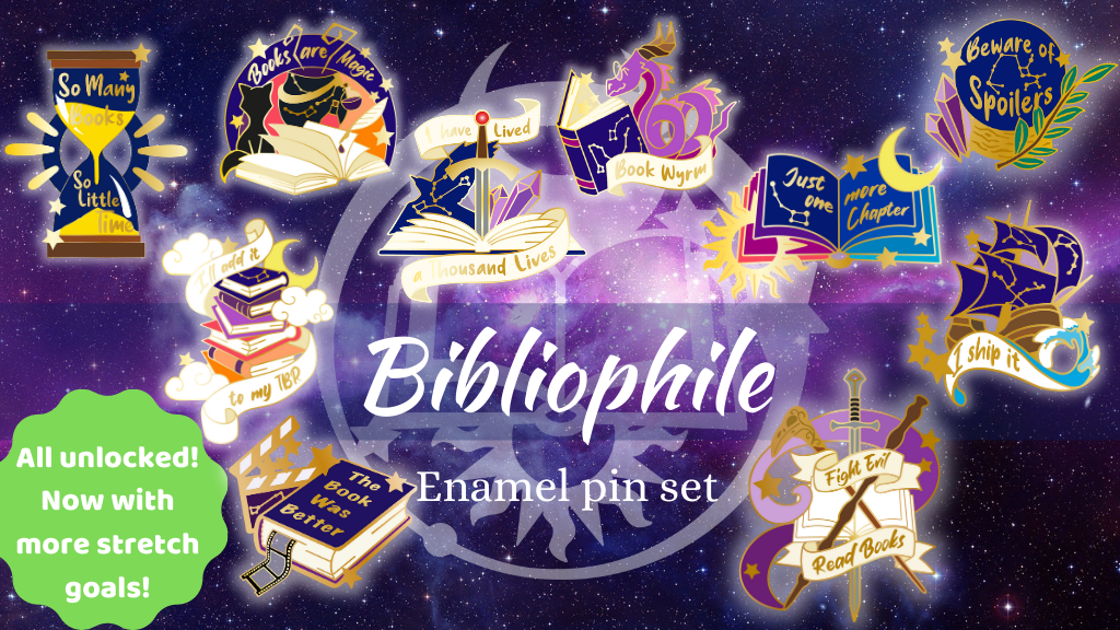 Bibliophile Enamel Pins