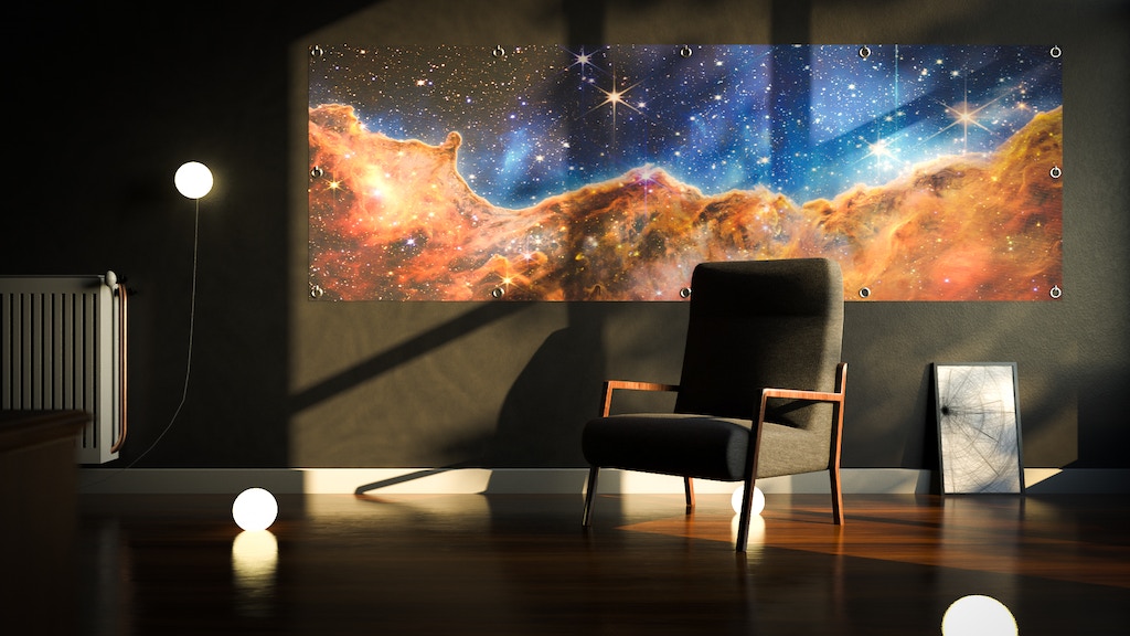 The Space Scapes - Modern Wall Tapestry