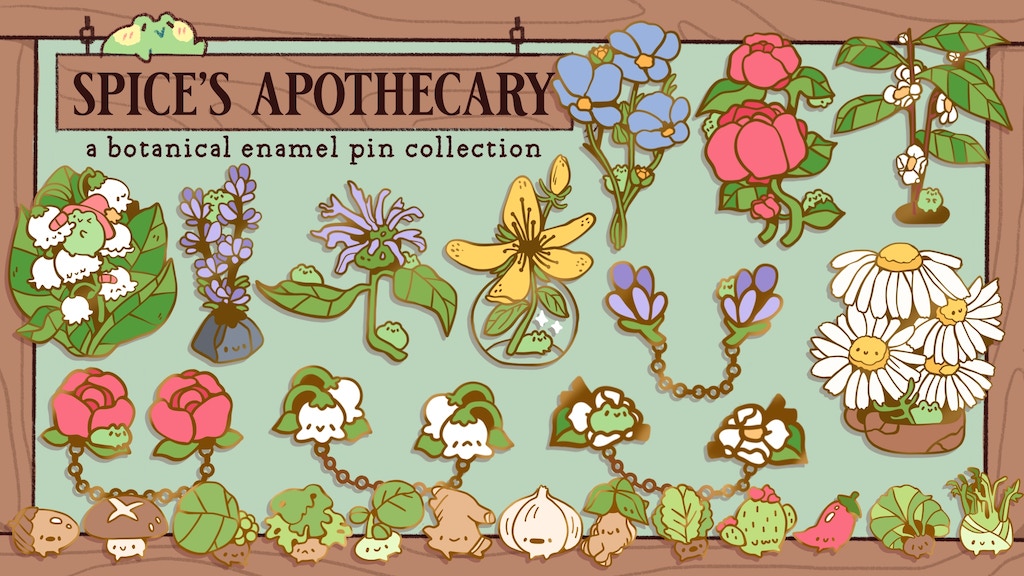 Spice's Apothecary: A Botanical Pin Collection