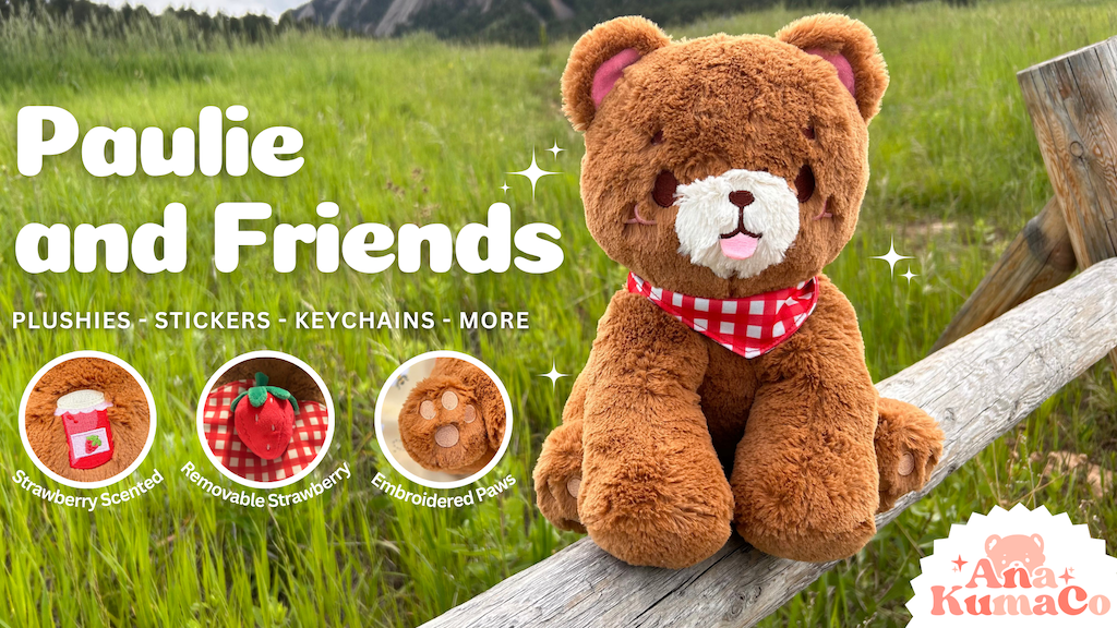 PicnicPals - Paulie the Picnic Bear Plushie