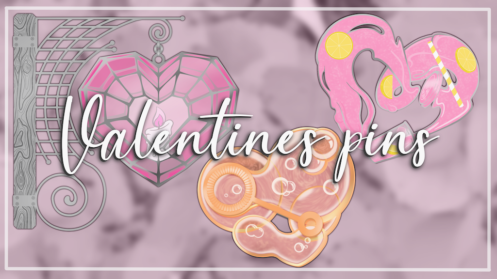 Limited Edition Valentines Enamel Pins: 2023 Collection