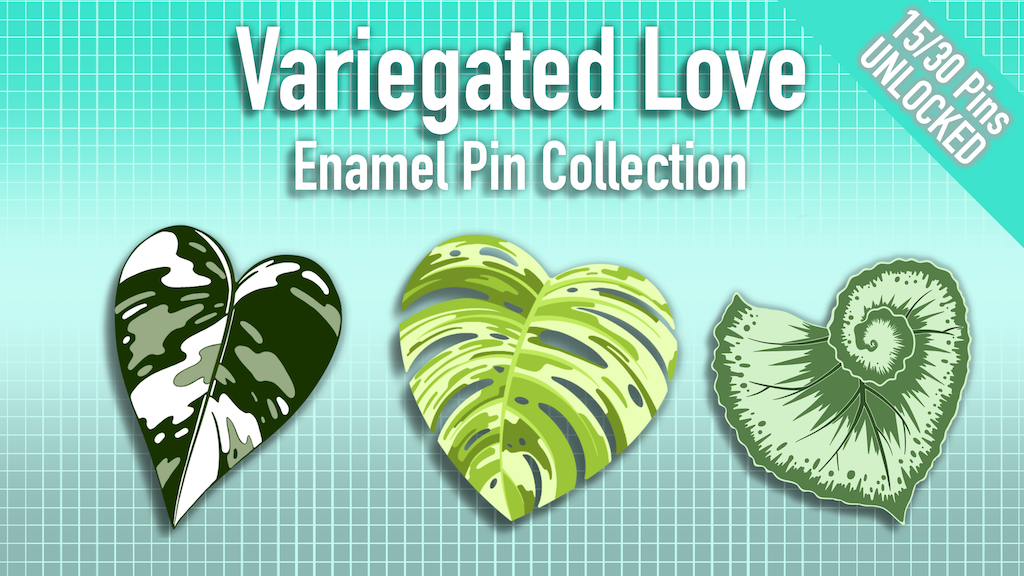 Variegated Love Enamel Pins