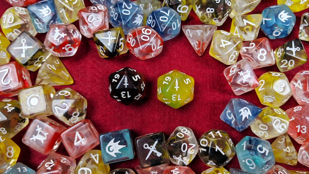 RPG Character Classes Dice Sets