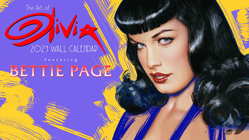 Preorder The Art of Olivia – 2024 Wall Calendar featuring Bettie