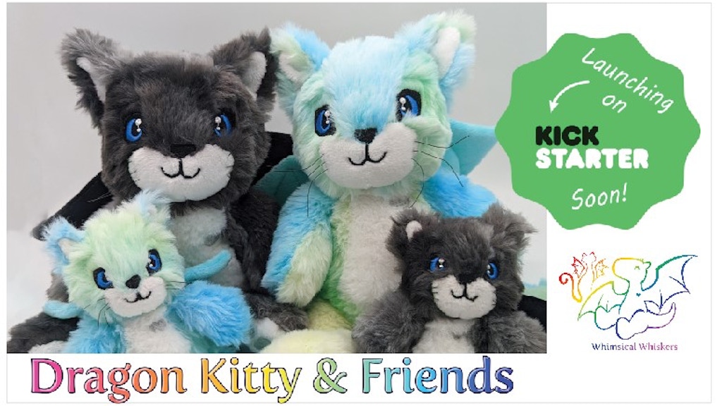 Dragon Kitty Plush Toy & Friends