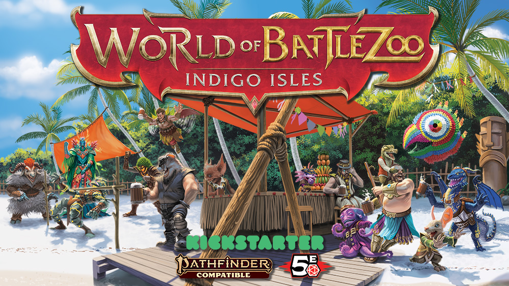 World of Battlezoo: Indigo Isles for Pathfinder 2e and 5e