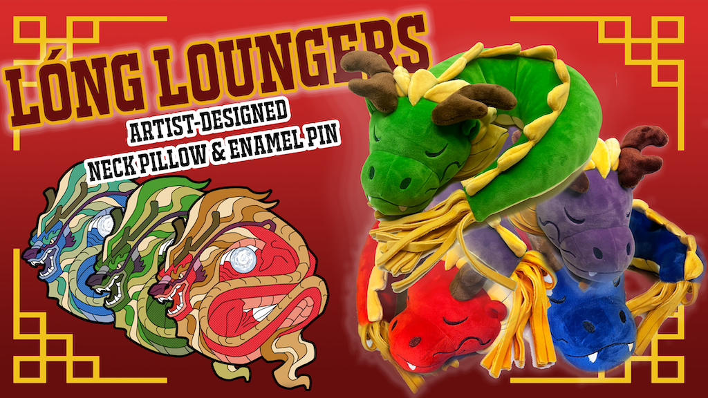 Lóng Loungers - Noodle Dragon Neck Pillows