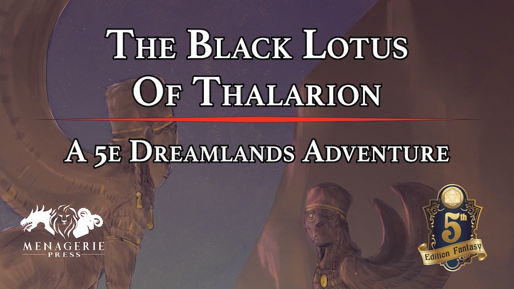 The Black Lotus of Thalarion: A D&D 5e Dreamlands Adventure