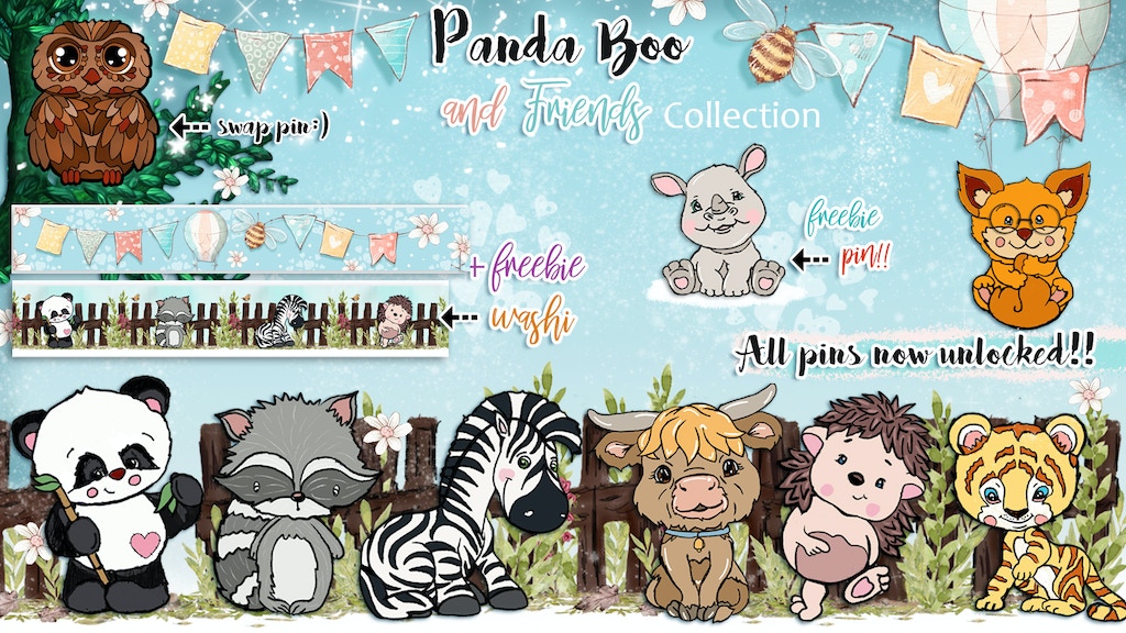 The Panda Boo and Friends Collection