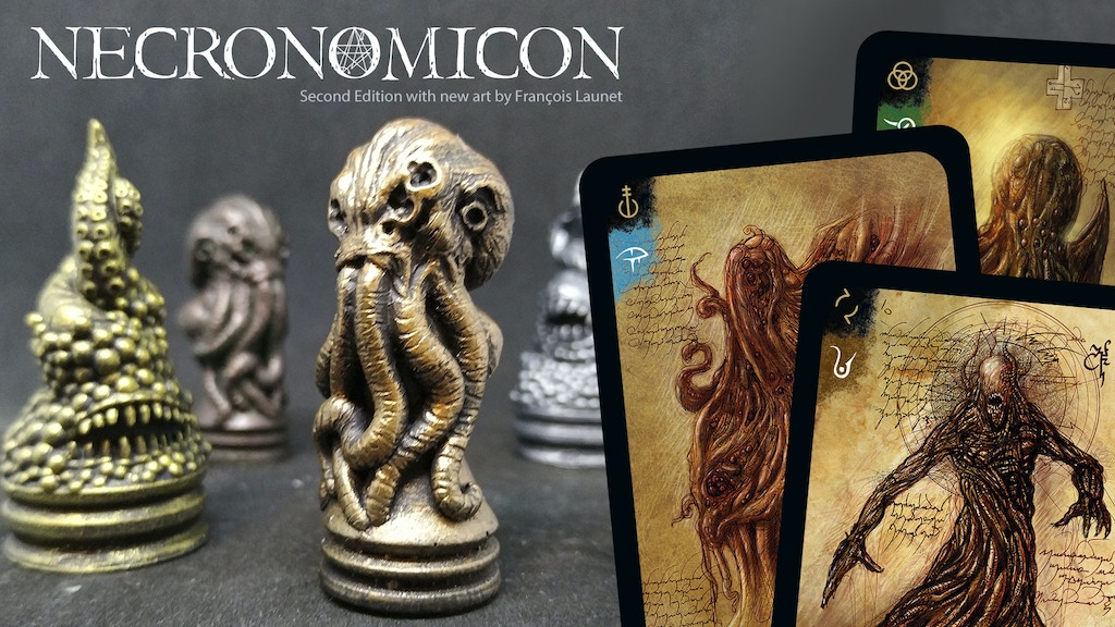 Necronomicon with Cthulhu & Shoggoth pawns