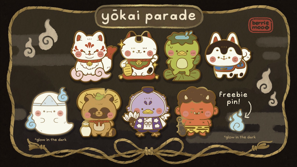 Yōkai Parade - Enamel Pin Collection