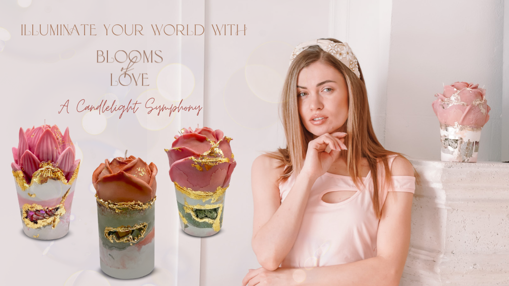 Artistic Love: Handcrafted Blooms of Candles