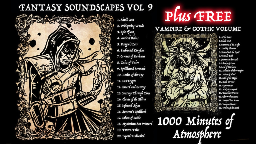 Fantasy Soundscapes Vol 9 + FREE Vampire & Gothic Volume!