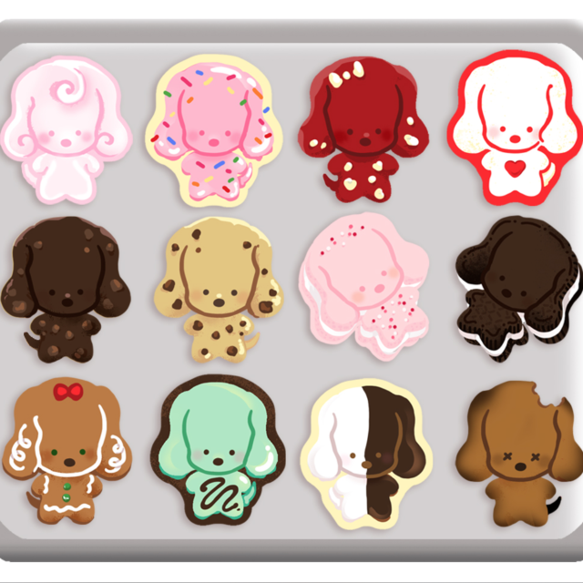 Baker's Dozen: Cookie Acrylic & Wooden Pins