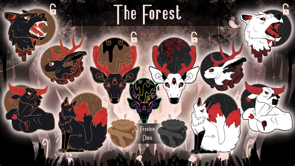 The Forest Enamel Pin Collection