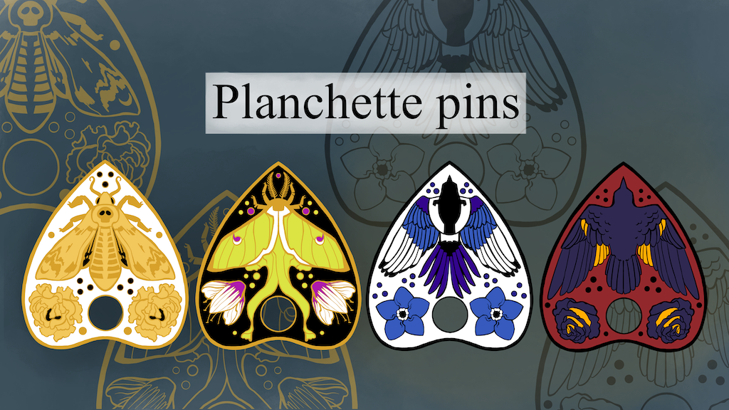 Planchette pins