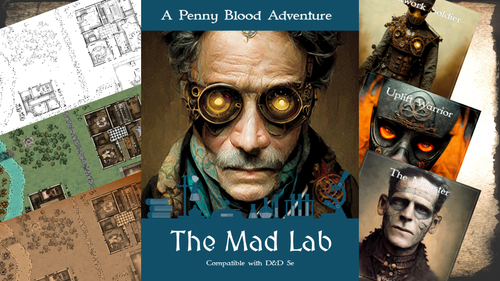 The Mad Lab, a steampunk monster D&D 5e Adventure