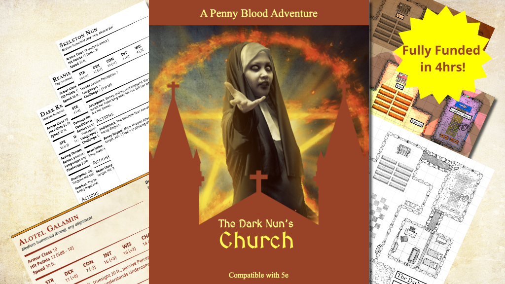 The Dark Nun's Church, a D&D 5e Adventure