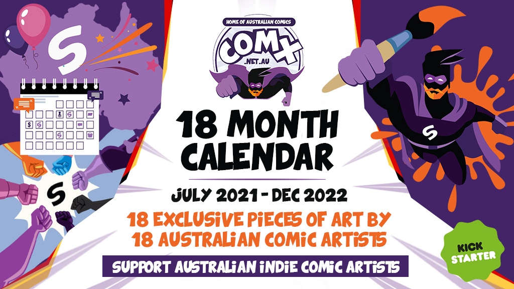 18 Month Comic Calendar with Postcards & Comic pdf samples