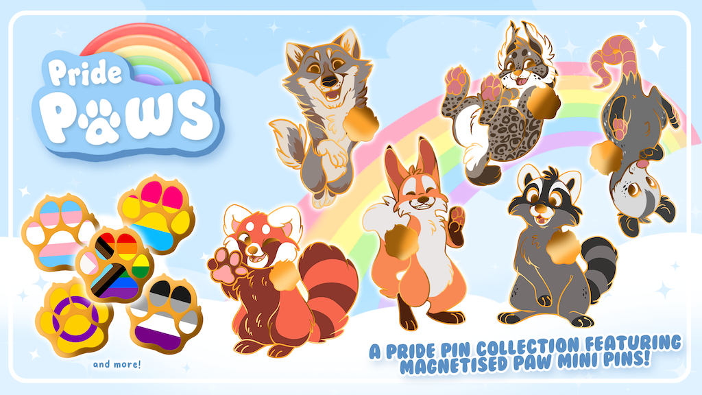 Pride Paws : LGBTQIA+ Enamel Pin Collection