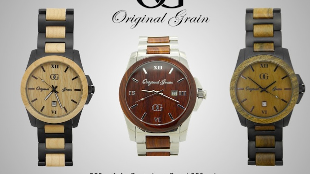 Original Grain: All-Natural Wood & Stainless Steel Watches