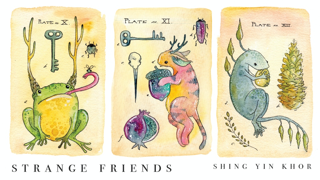 Strange Friends: a postcard book