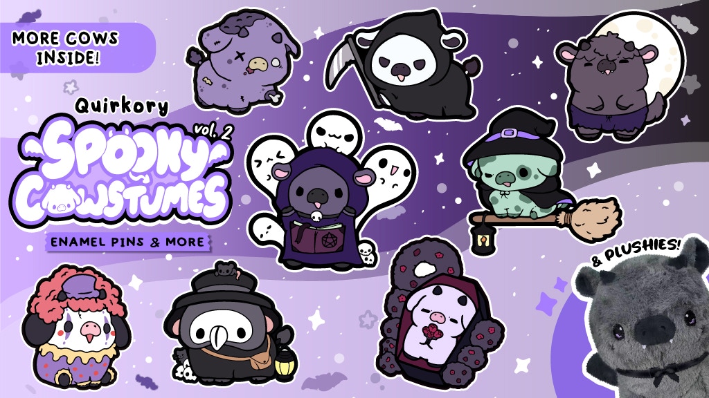 ✧˖° Spooky Cowstumes vol. 2 ✧˖° ~ Hard enamel pins & more