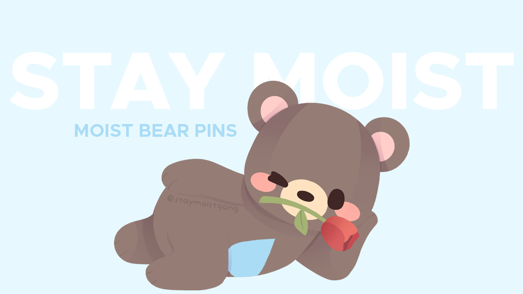 Moist Bear Mood Collection Pins