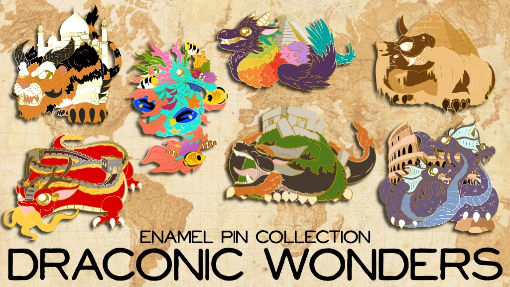 Draconic Wonders Enamel Pins