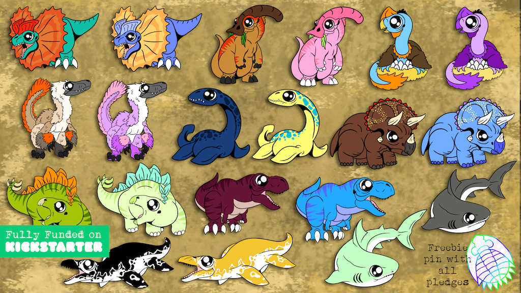 Primitive Pins: A Dinosaur Enamel Pin Collection