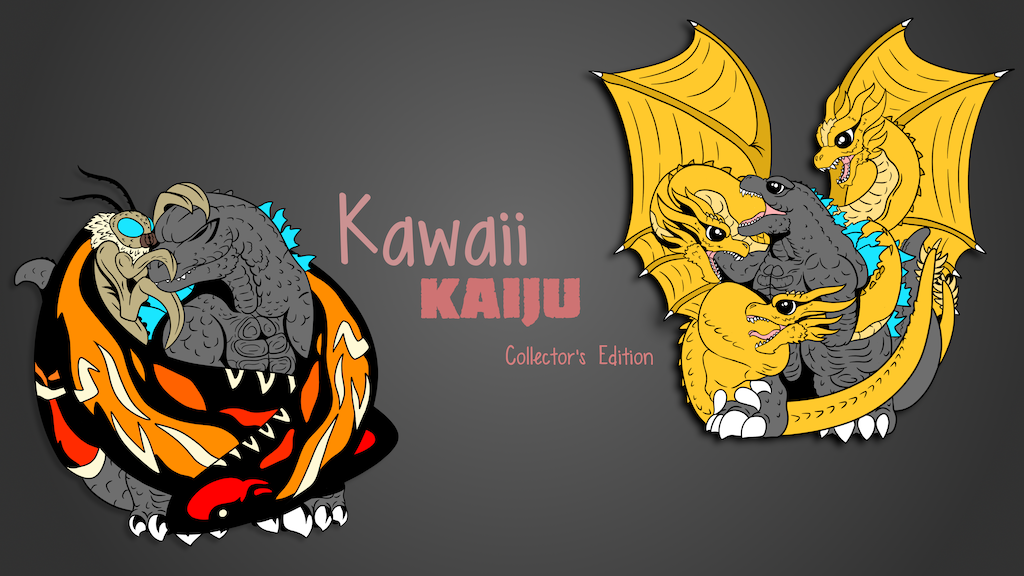 Kawaii Kaiju: Collector's Edition Enamel Pins