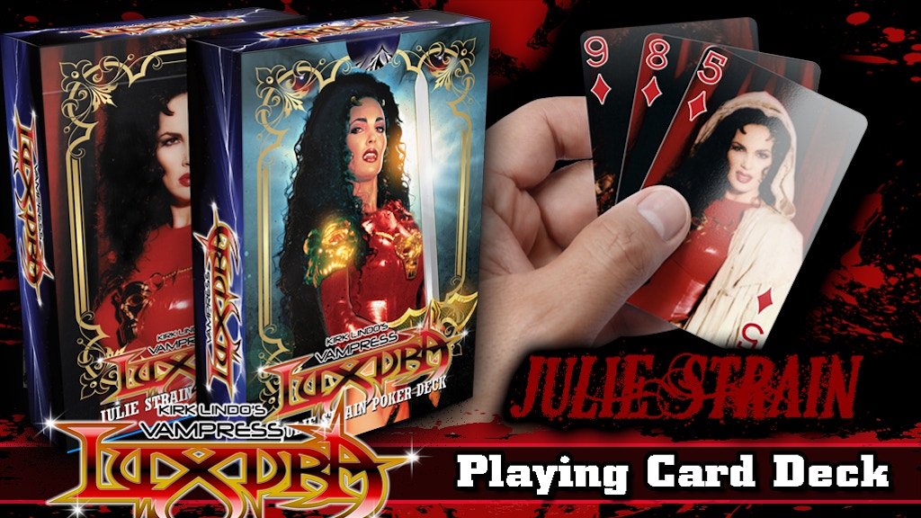 Luxura JULIE STRAIN Playing Cards, Video & Photo Book!