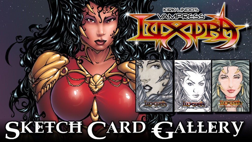 Kirk Lindo's VAMPRESS LUXURA: Sketch Card Gallery Art Book