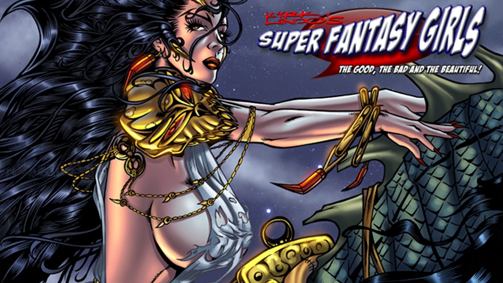 Kirk Lindo's SUPER FANTASY GIRLS V8 Sketch Book