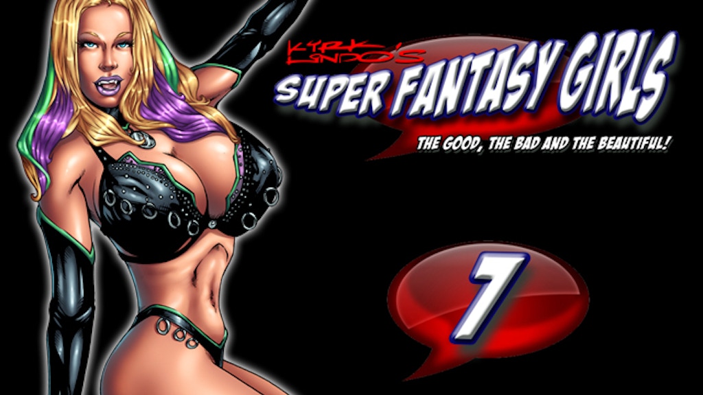 Kirk Lindo's SUPER FANTASY GIRLS V7 Sketch Book