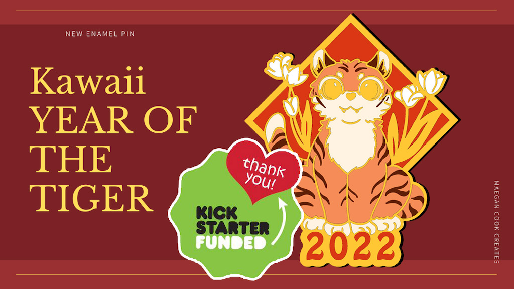 MAKE 100 Year of the Tiger: A Kawaii 2022 Pin