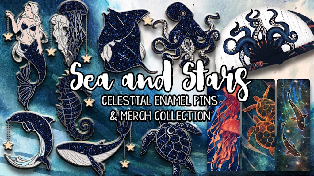 Sea and Stars: An Enamel Pin Collection