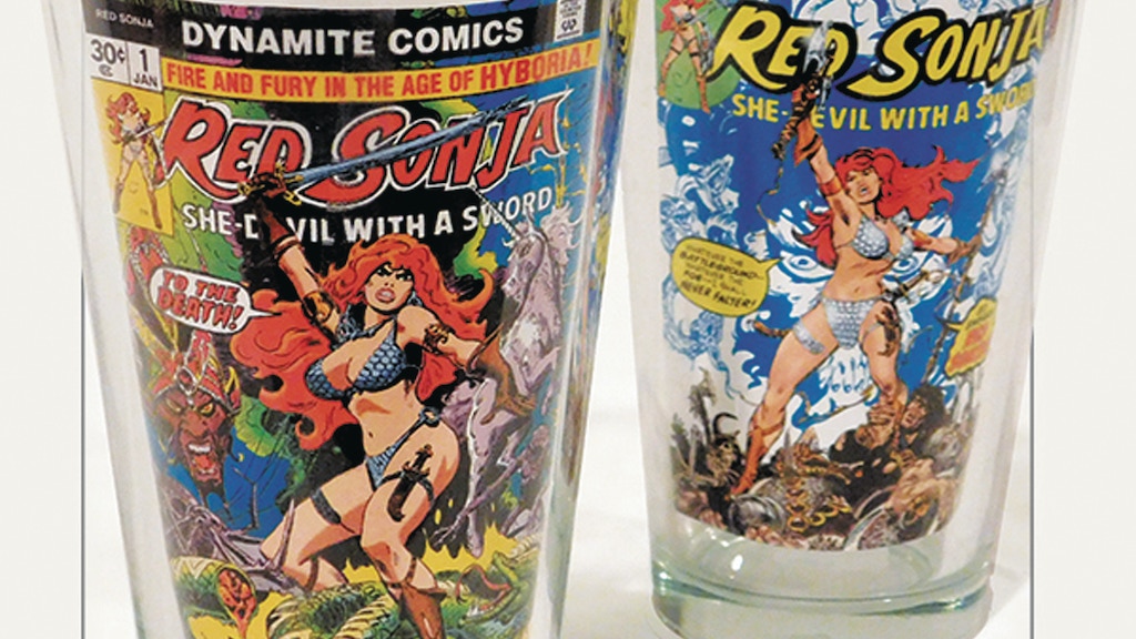 Red Sonja Vampirella & Chaos - Dynamite Glasses & Barware