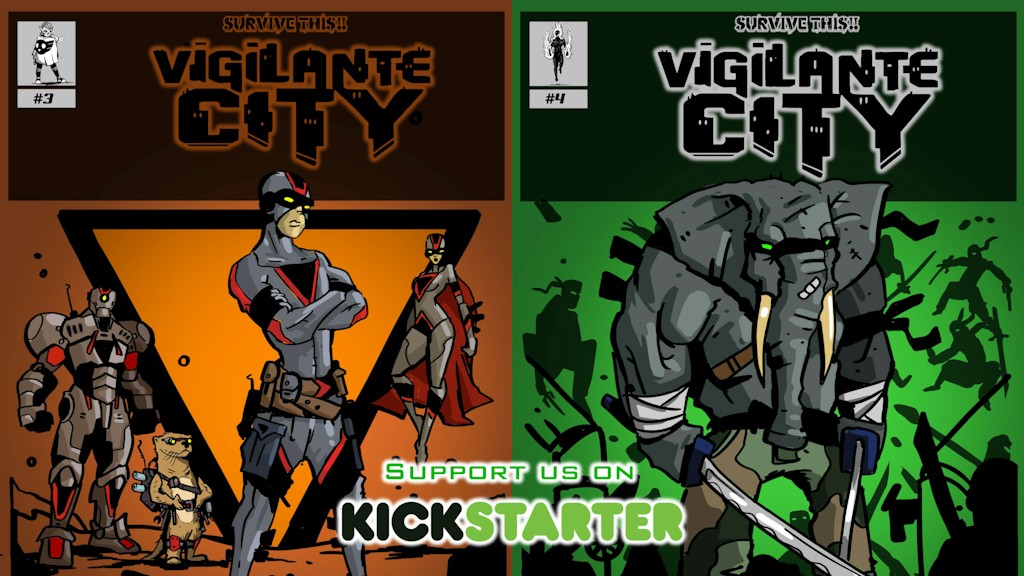 SURVIVE THIS!! Vigilante City RPG 2 Book Quickstarter.