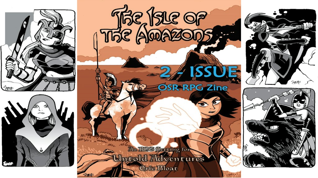 The Isle of The Amazons - RPG Zine for #ZineQuest