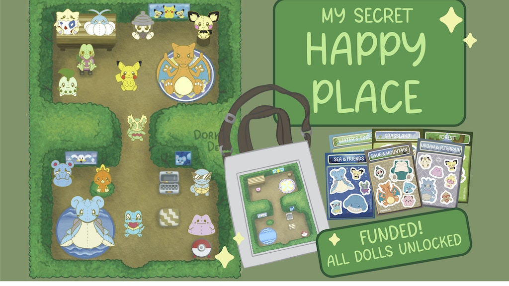 My Secret Happy Place - Enamel pins for your secret base