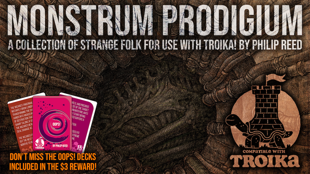 Monstrum Prodigium, a Third-Party Troika! RPG Zine