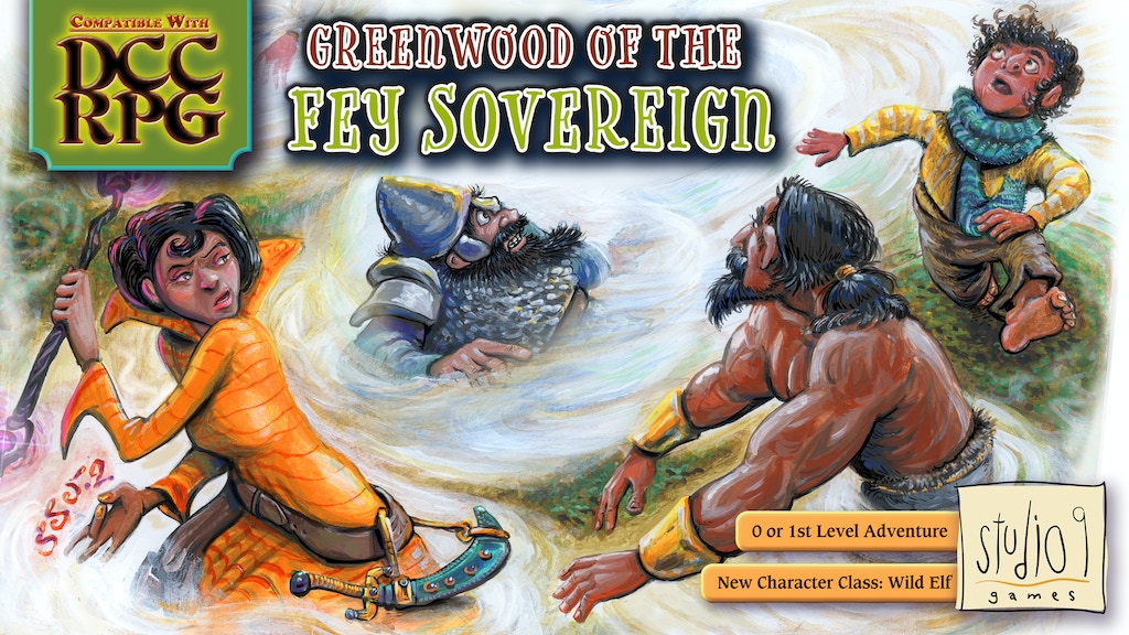 DCC RPG compatible adventure: Greenwood of the Fey Sovereign