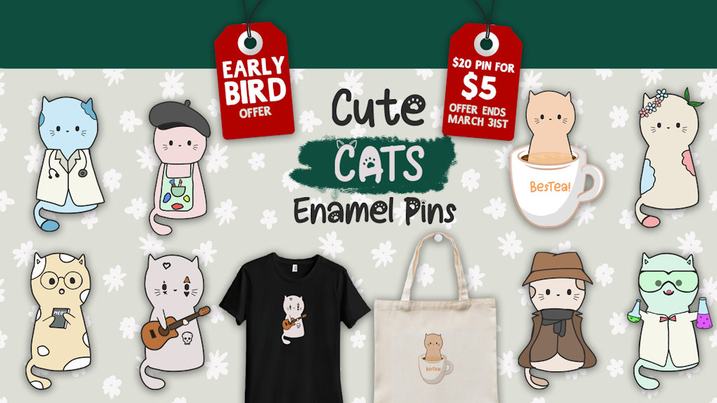 Cuteness Overload: Get Your Purr-fect Cat Enamel Pins