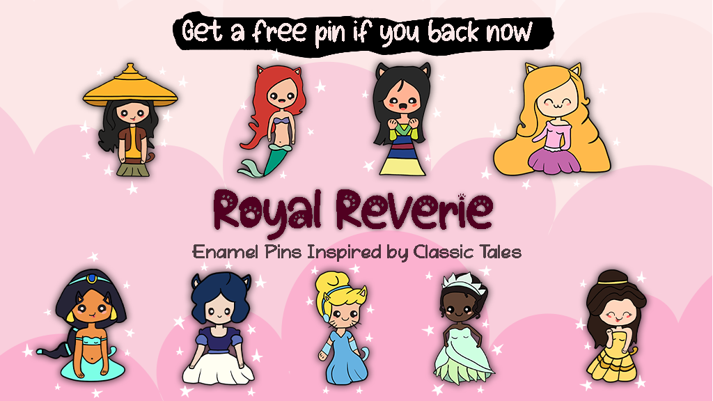 Royal Reverie: Enamel Pins Inspired by Classic Tales